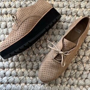 Suede Oxford platform shoe (Eileen Fisher) - like new, worn twice